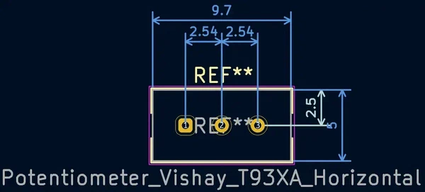Vishay T93XA H Potentiometer