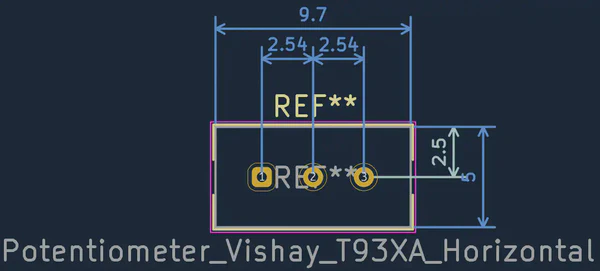 Vishay T93XA H Potentiometer